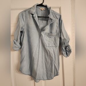 Faux Deniem Shirt